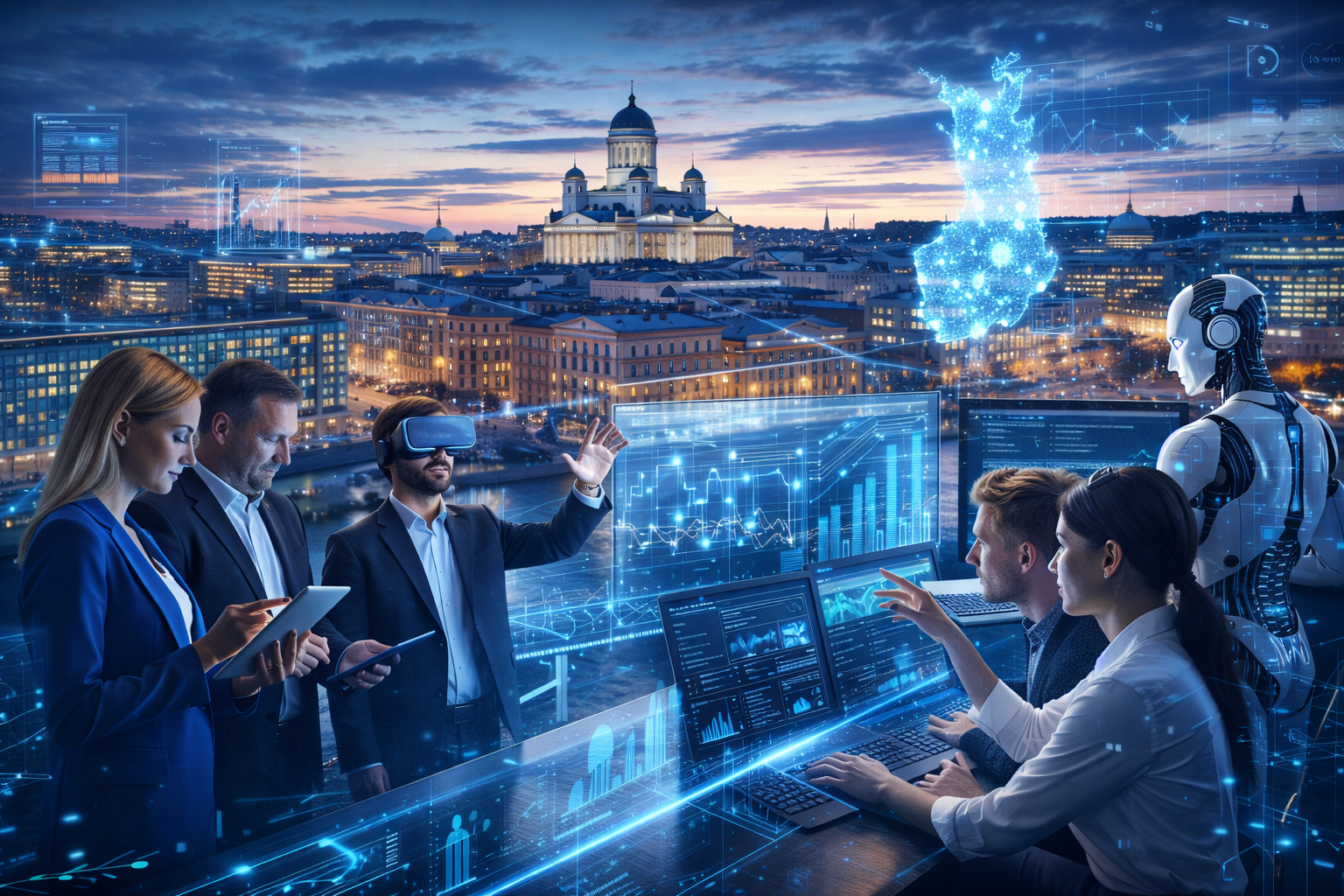 Suomen digitaalinen talous etenee teknologian avulla vuonna 2026